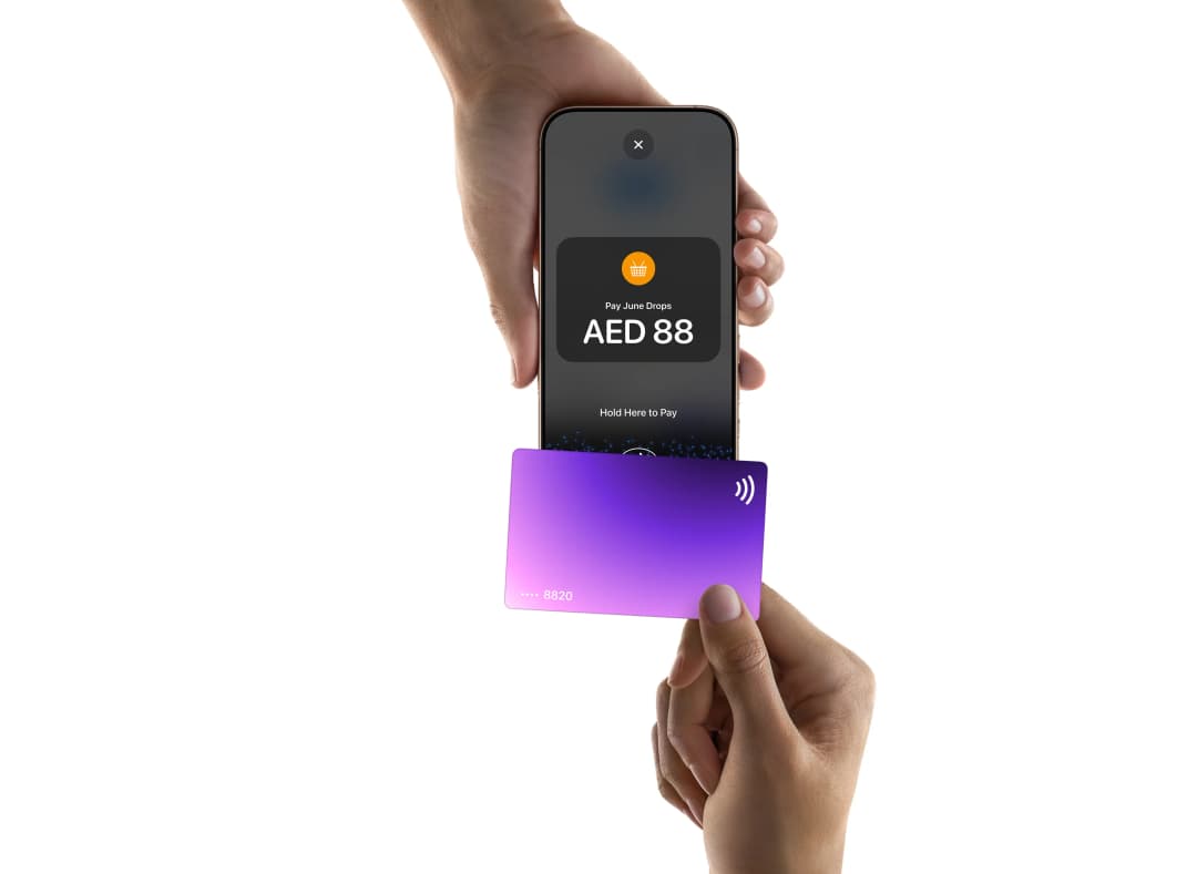 A link to an article about Ziina launching tap to pay on iPhone.